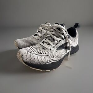 Brooks Revel 5 Hybrid Running Shoe Womens Size 6 Black White Athletic Lace